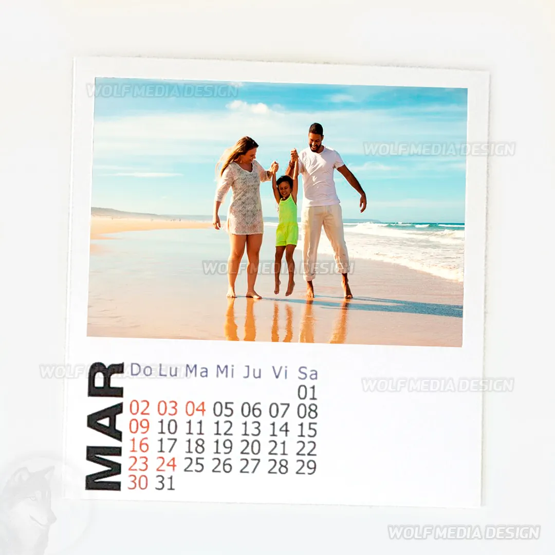 Foto Polaroid Calendario Imantado