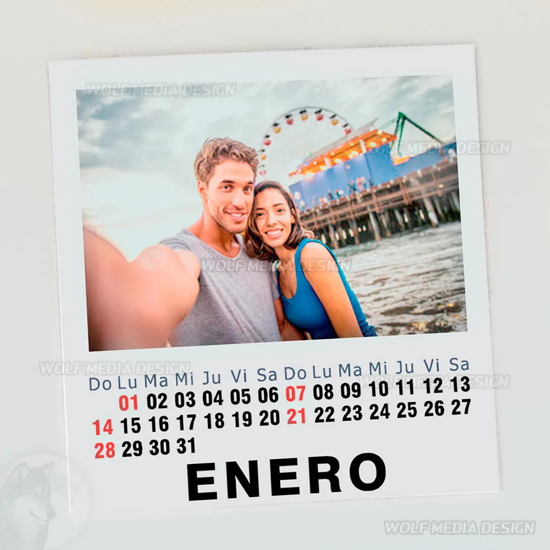 Foto Polaroid Calendario Imantado